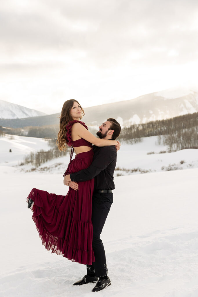 CJ & Piper Crested Butte Winter Surprise Proposal
